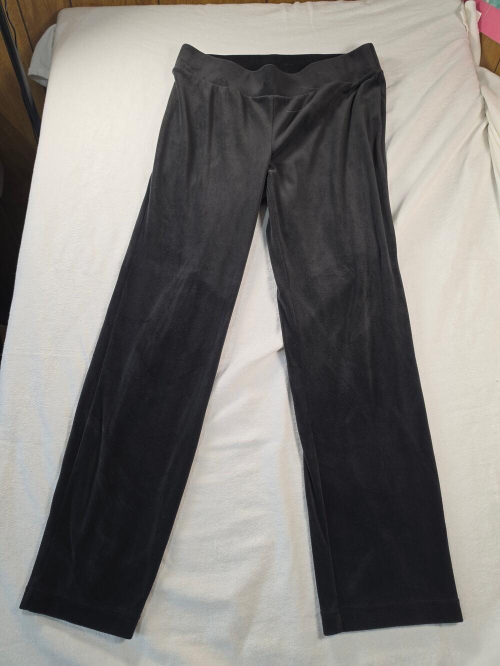 pure Jill J.Jill Black Velour Pull On Pants Sz S P